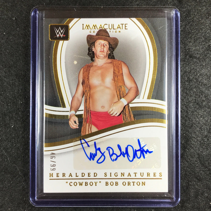 2023 Immaculate WWE COWBOY BOB ORTON Heralded Signatures Auto 46/99