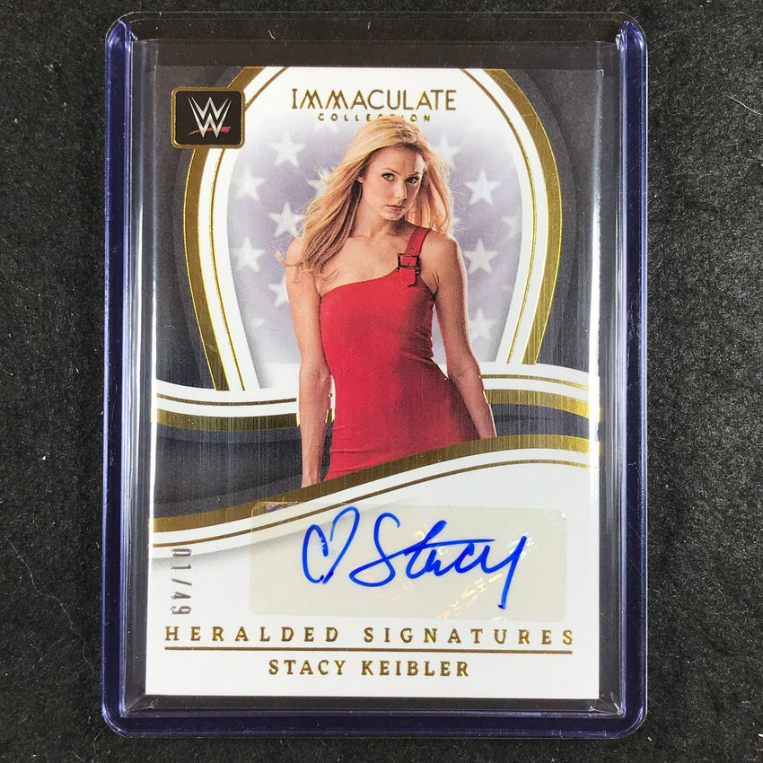 2023 Immaculate WWE STACY KEIBLER Heralded Signatures Auto 1/49