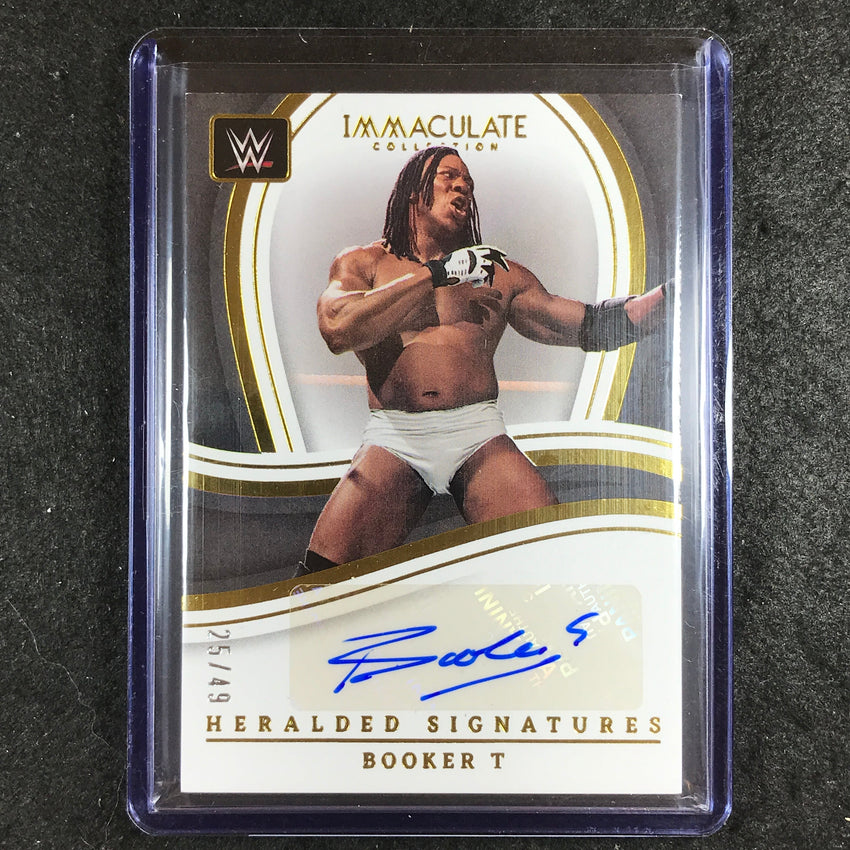 2023 Immaculate WWE BOOKER T Heralded Signatures Auto 25/49