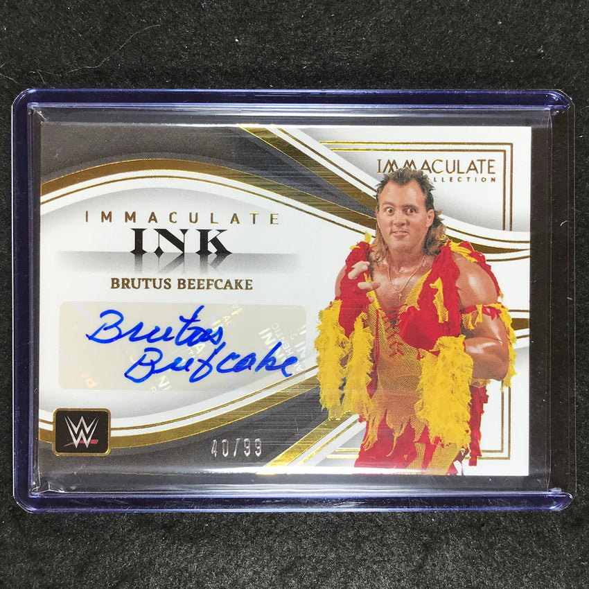 2023 Immaculate WWE BRUTUS BEEFCAKE Immaculate Ink Auto 40/99