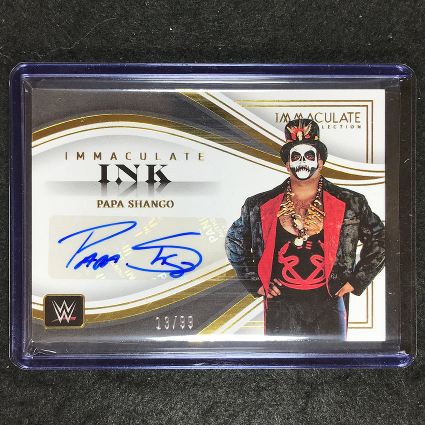 2023 Immaculate WWE PAPA SHANGO Immaculate Ink Auto 13/99