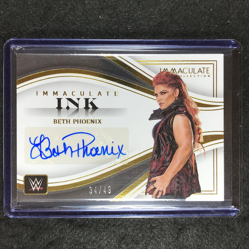 2023 Immaculate WWE BETH PHOENIX Immaculate Ink Auto 34/49