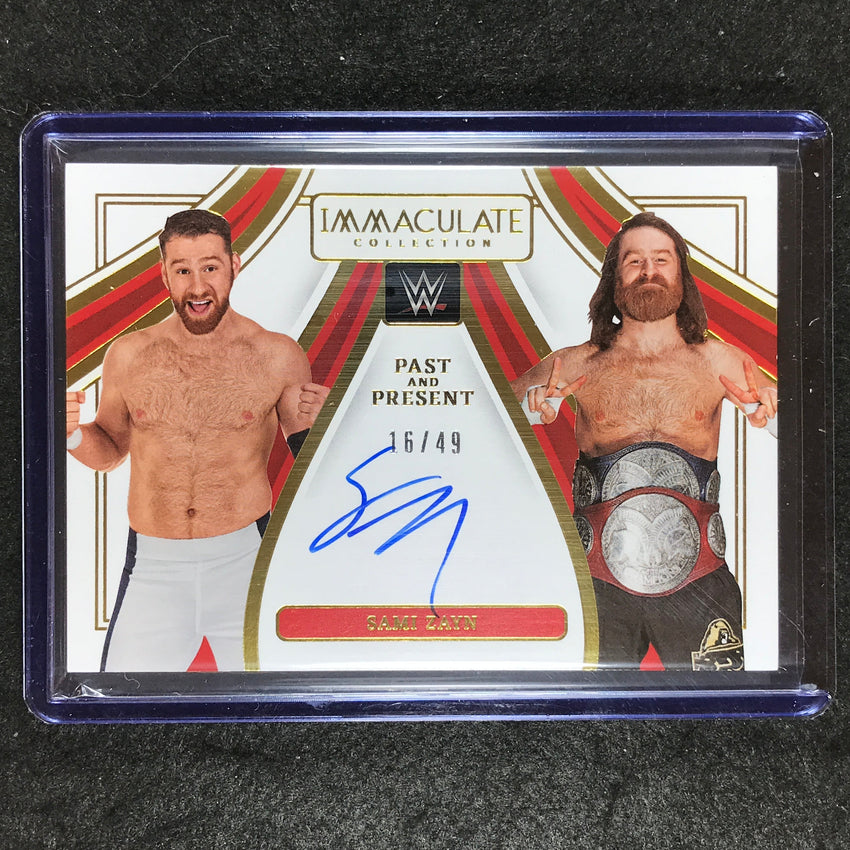 2023 Immaculate WWE SAMI ZAYN Past and Present Auto 16/49