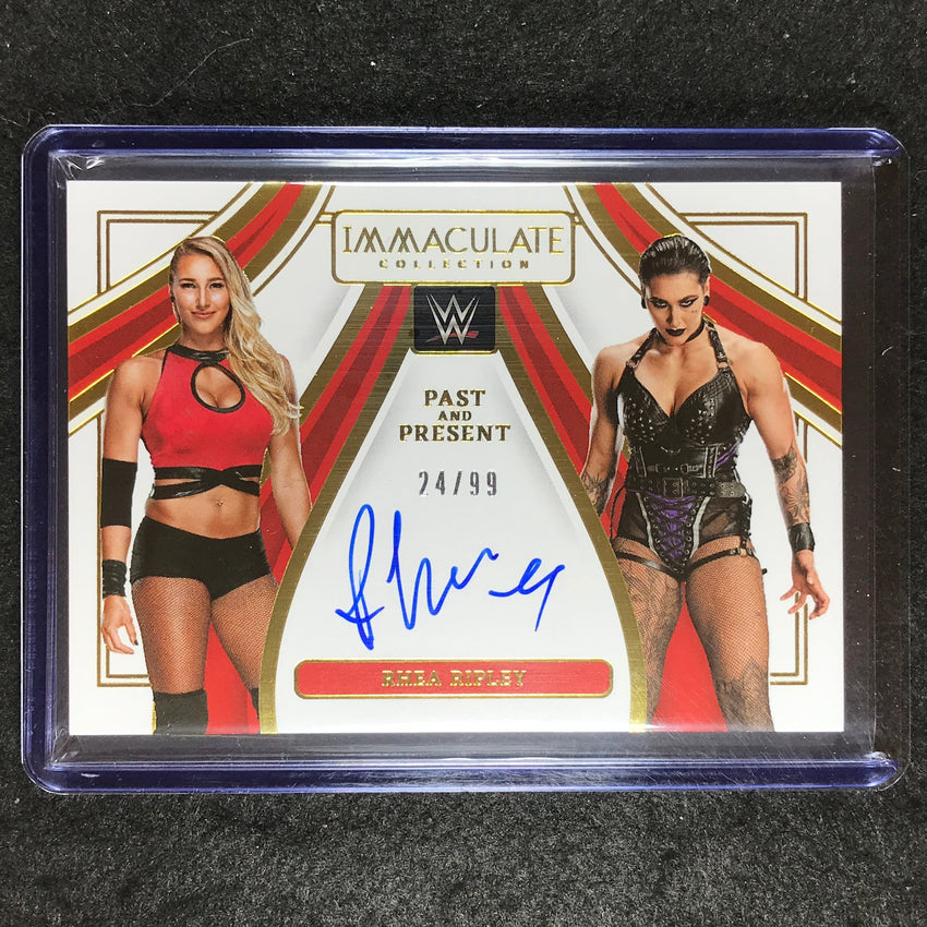 2023 Immaculate WWE RHEA RIPLEY Past and Present Auto 24/99