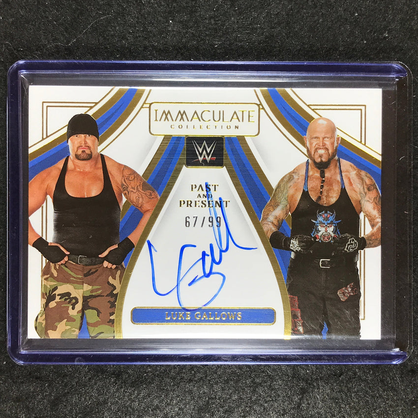 2023 Immaculate WWE LUKE GALLOWS Past and Present Auto 67/99