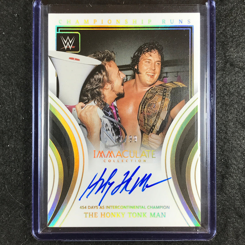2023 Immaculate WWE THE HONKY TONK MAN Championship Runs Auto 27/99