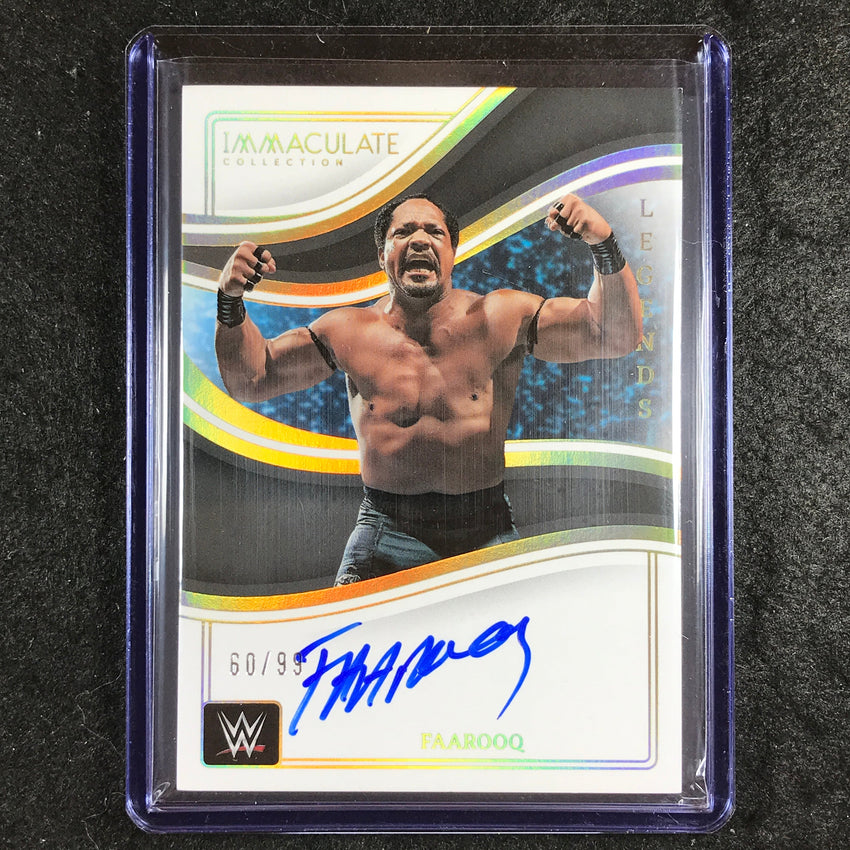 2023 Immaculate WWE FAAROOQ Immaculate Legends Auto 60/99