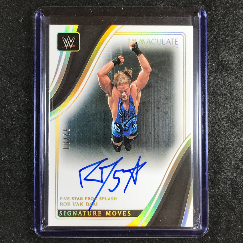 2023 Immaculate WWE ROB VAN DAM Signature Moves Auto 52/99
