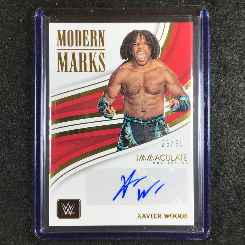 2023 Immaculate WWE XAVIER WOODS Modern Marks Auto 29/99