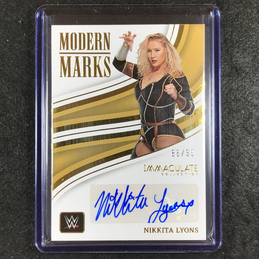 2023 Immaculate WWE NIKKITA LYONS Modern Marks Auto 86/99