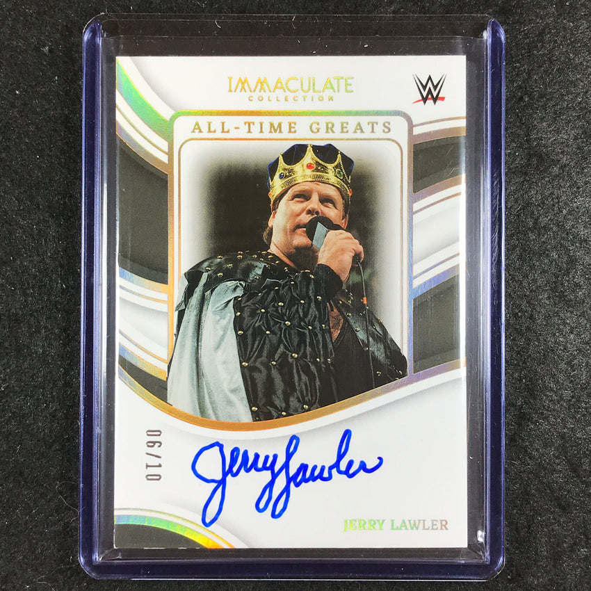 2023 Immaculate WWE JERRY LAWLER All-Time Greats Auto Gold 6/10