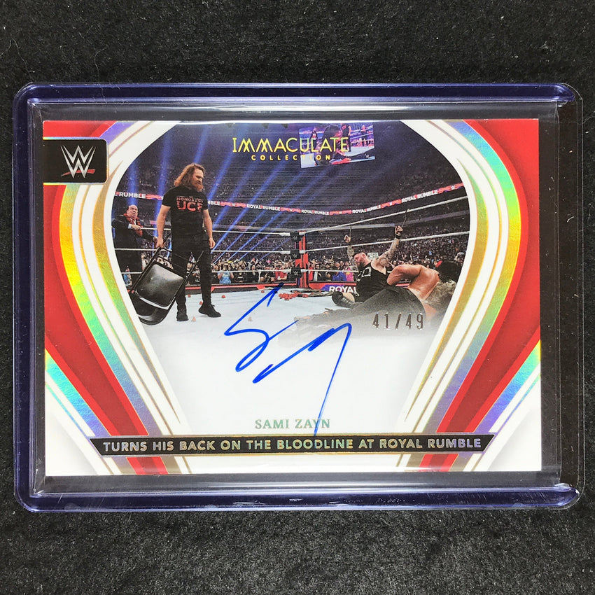 2023 Immaculate WWE SAMI ZAYN Immaculate Moments Auto 41/49