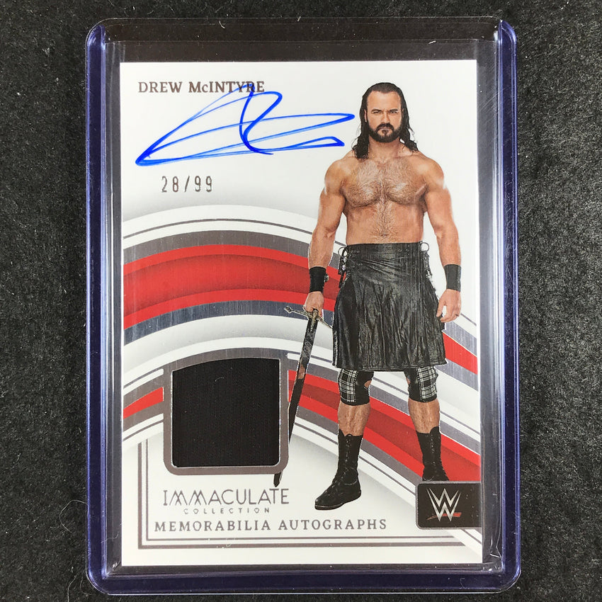 2023 Immaculate WWE DREW MCINTYRE Memorabilia Auto Base 28/99
