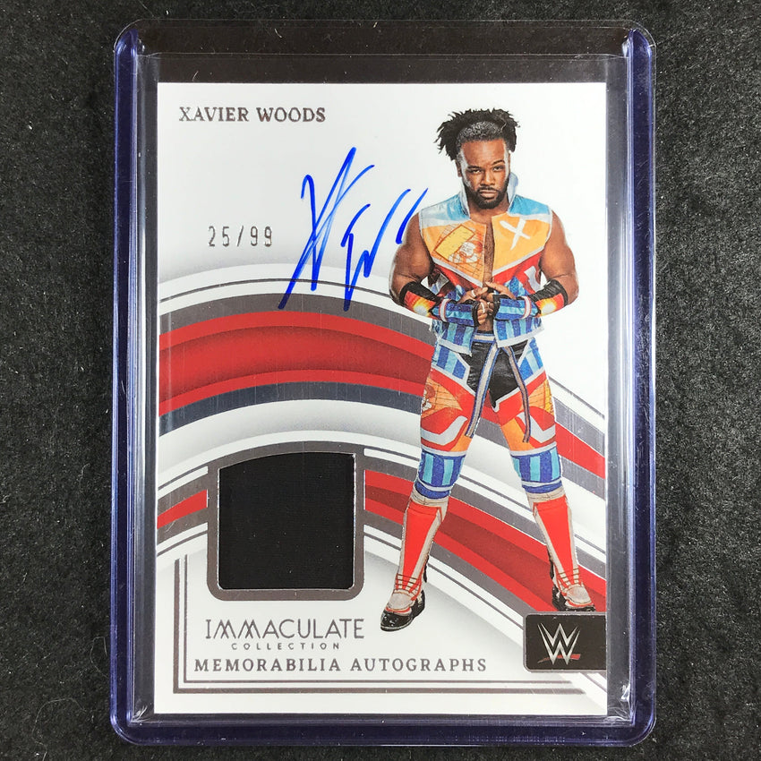 2023 Immaculate WWE XAVIER WOODS Memorabilia Auto Base 25/99