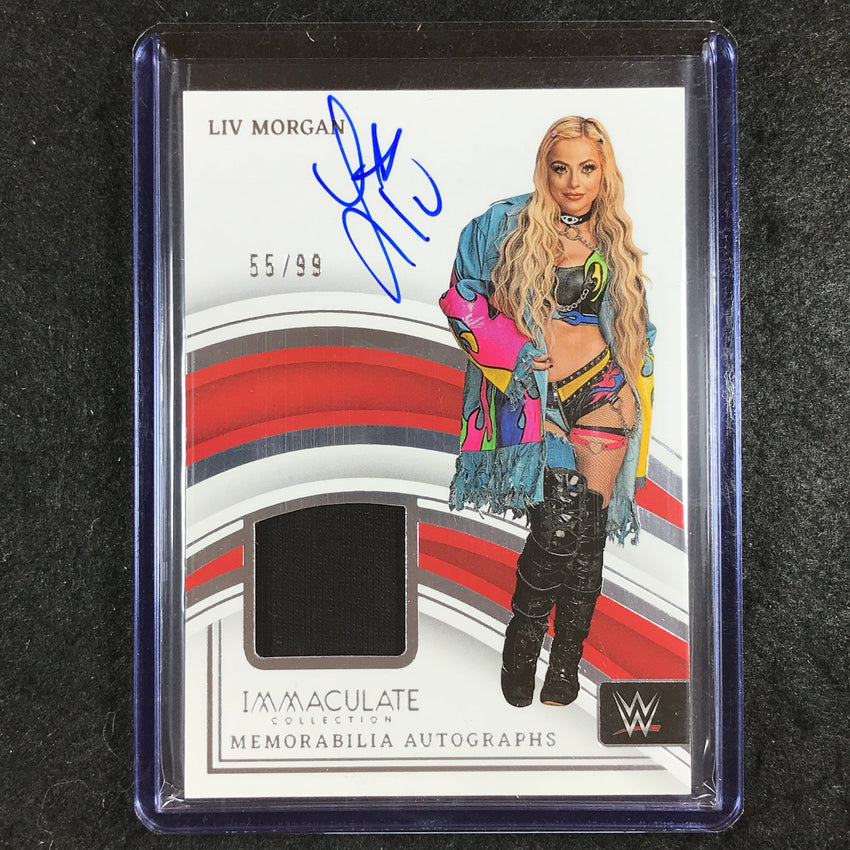 2023 Immaculate WWE LIV MORGAN Memorabilia Auto Base 55/99
