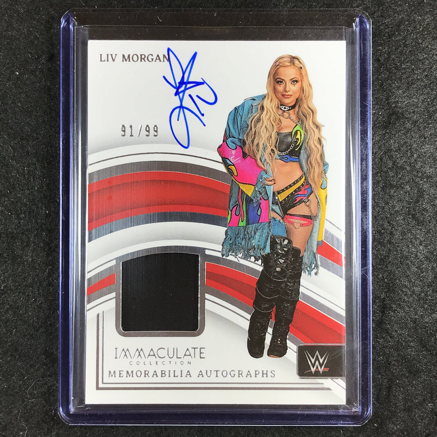 2023 Immaculate WWE LIV MORGAN Memorabilia Auto Base 91/99