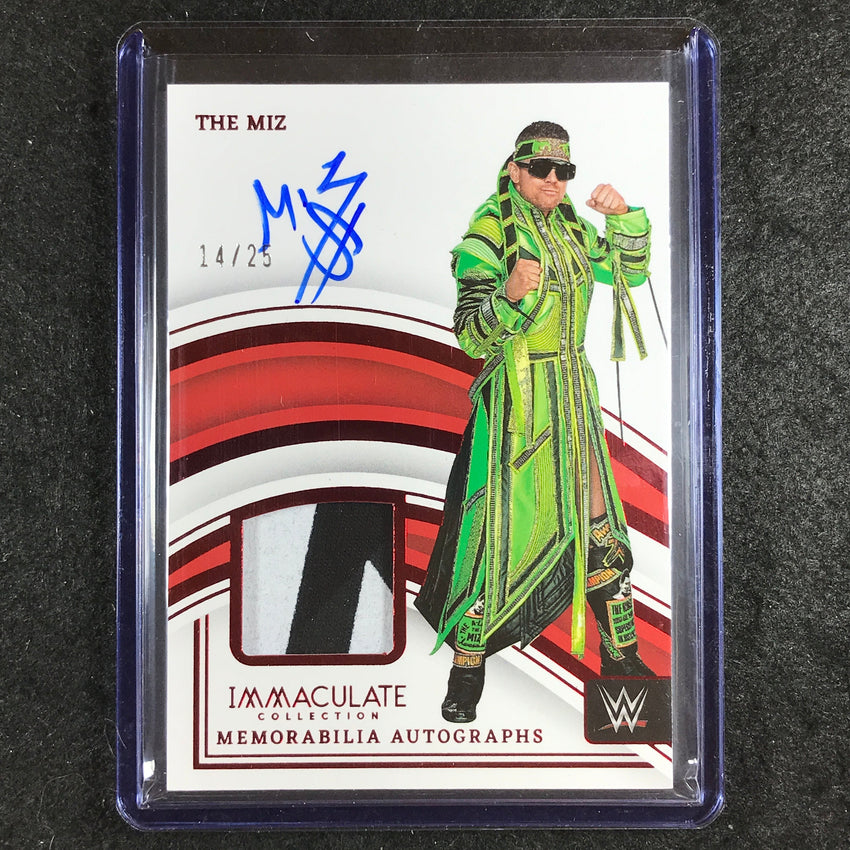 2023 Immaculate WWE THE MIZ Memorabilia Auto Red 14/25