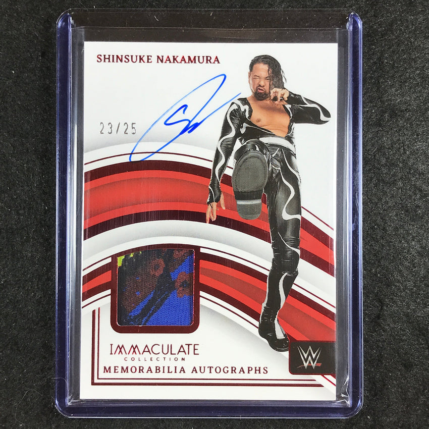 2023 Immaculate WWE SHINSUKE NAKAMURA Memorabilia Auto Red 23/25