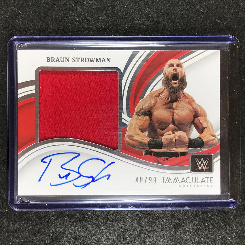 2023 Immaculate WWE BRAUN STROWMAN Premium Memorabilia Auto Base 40/99