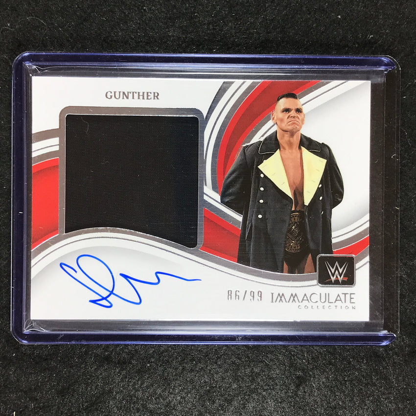 2023 Immaculate WWE GUNTHER Premium Memorabilia Auto Base 86/99