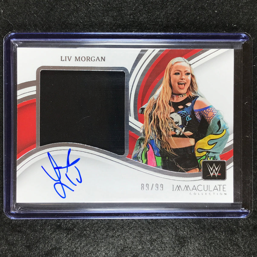 2023 Immaculate WWE LIV MORGAN Premium Memorabilia Auto Base 89/99