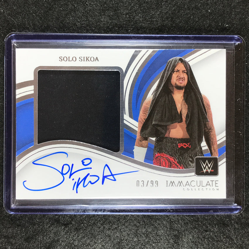 2023 Immaculate WWE SOLO SIKOA Premium Memorabilia Auto Base 3/99