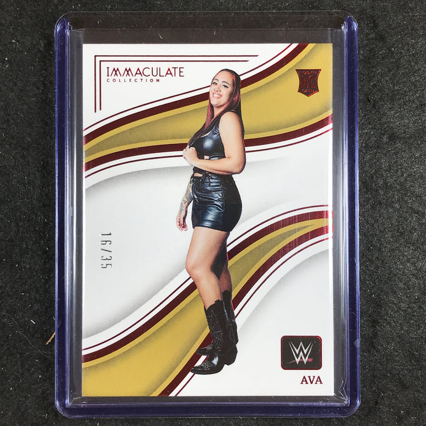 2023 Immaculate WWE AVA Rookie Base Red 16/35 #37