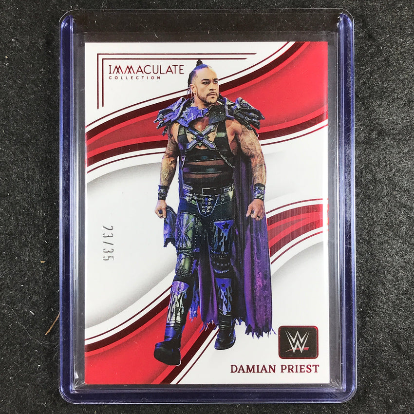 2023 Immaculate WWE DAMIAN PRIEST Base Red 23/35 #38