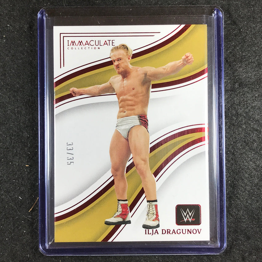 2023 Immaculate WWE ILJA DRAGUNOV Base Red 33/35 #66