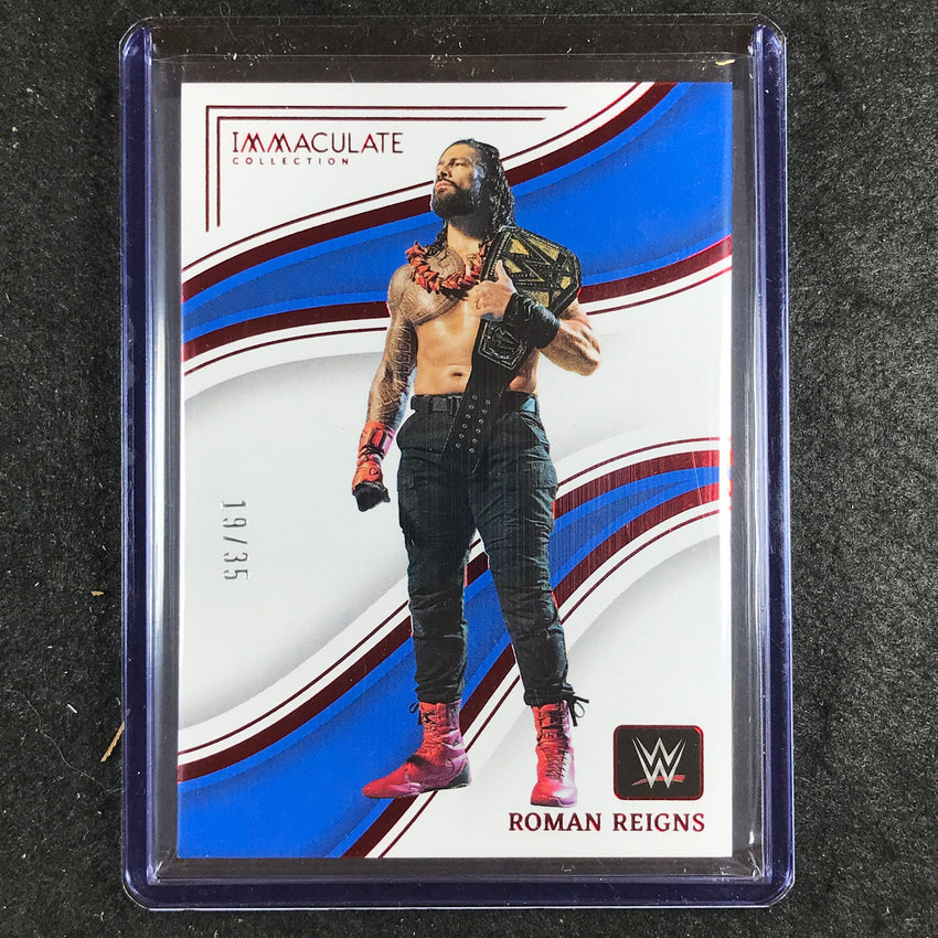 2023 Immaculate WWE ROMAN REIGNS Base Red 19/35 #72