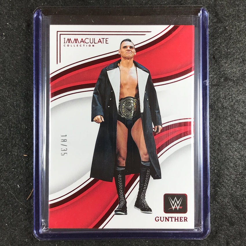 2023 Immaculate WWE GUNTHER Base Red 18/35 #78