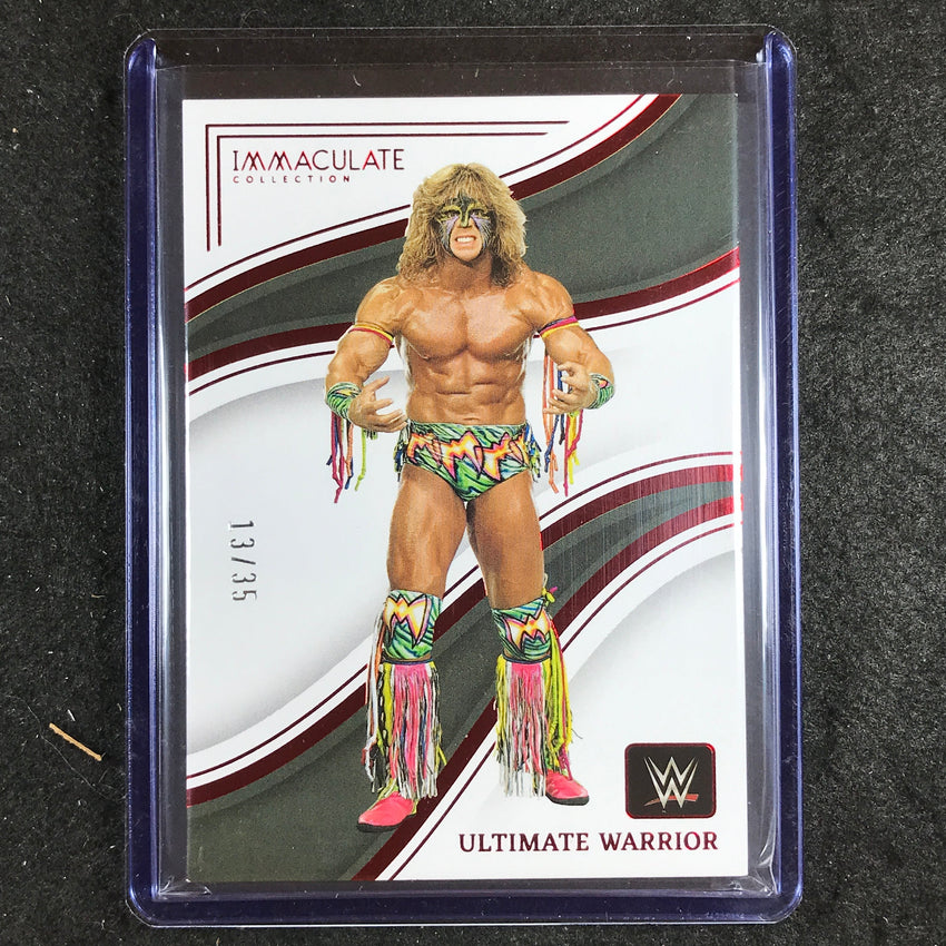 2023 Immaculate WWE ULTIMATE WARRIOR Base Red 13/35 #83
