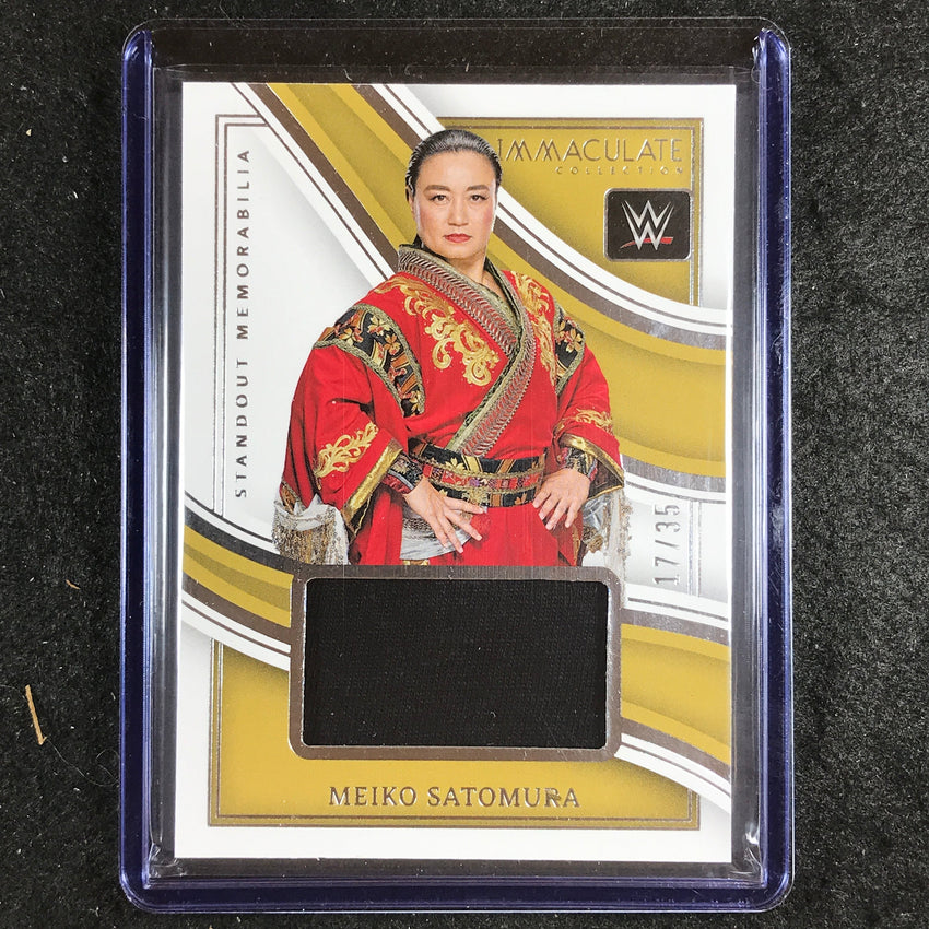 2023 Immaculate WWE MEIKO SATOMURA Standout Memorabila Relic Base 17/35