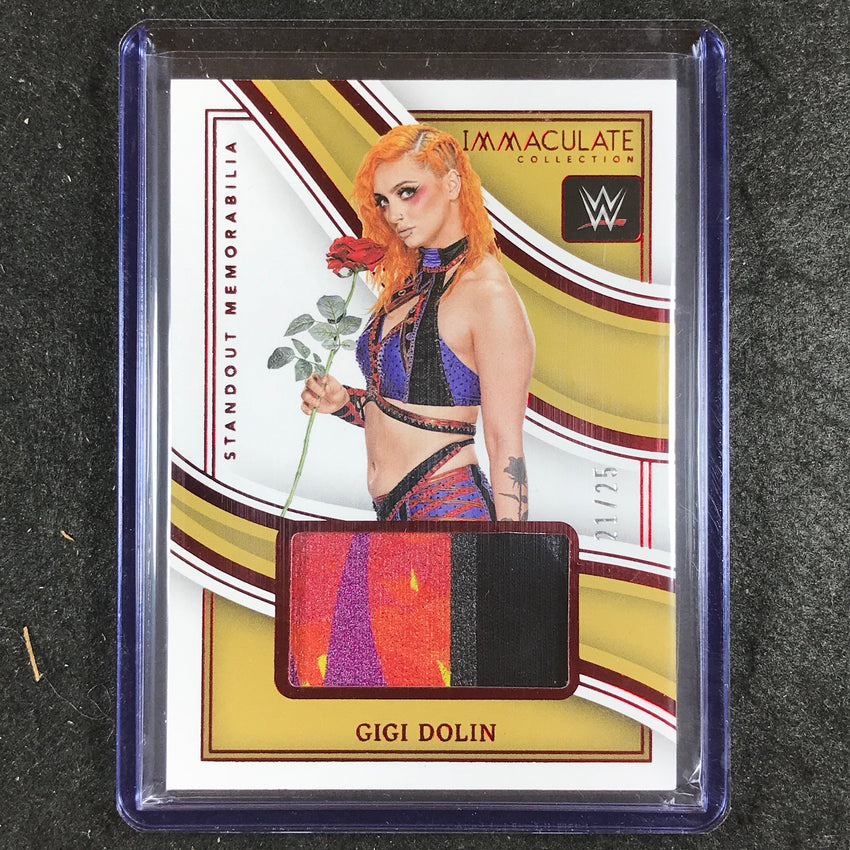 2023 Immaculate WWE GIGI DOLAN Standout Memorabila Relic Red 21/25