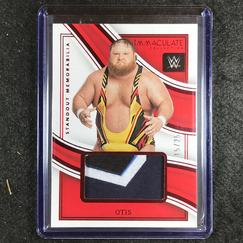 2023 Immaculate WWE OTIS Standout Memorabila Relic Red 15/25