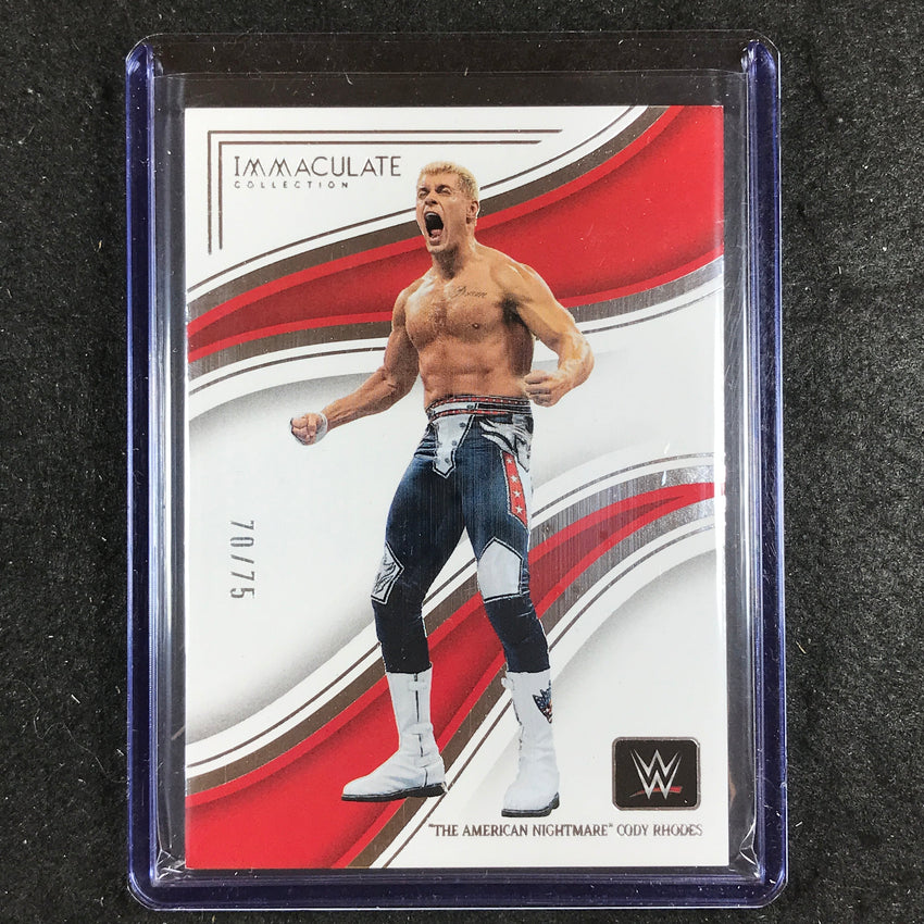 2023 Immaculate WWE THE AMERICAN NIGHTMARE CODY RHODES Base 70/75 #28