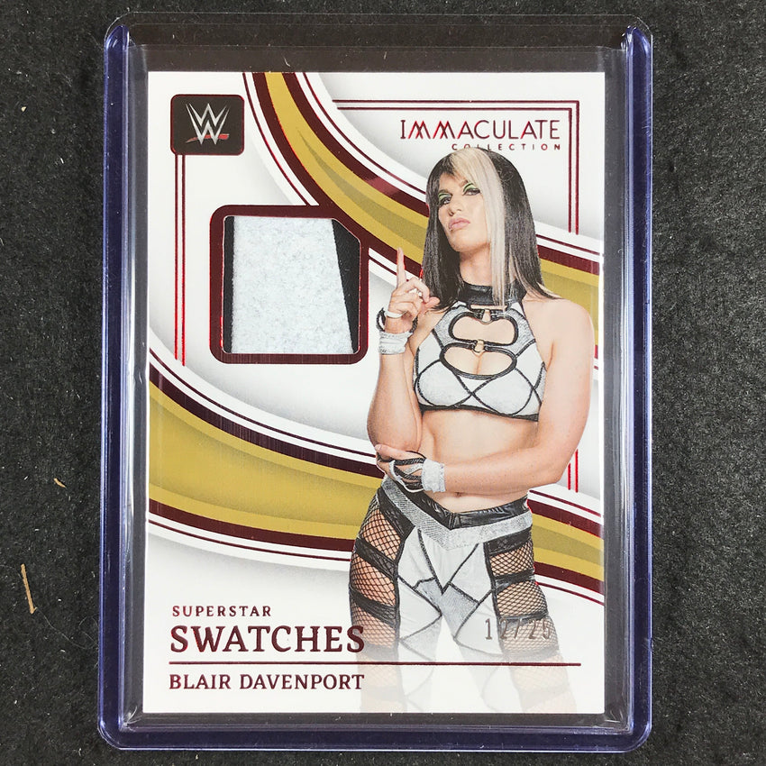 2023 Immaculate WWE BLAIR DAVENPORT Superstar Swatches Relic Patch Red 12/25