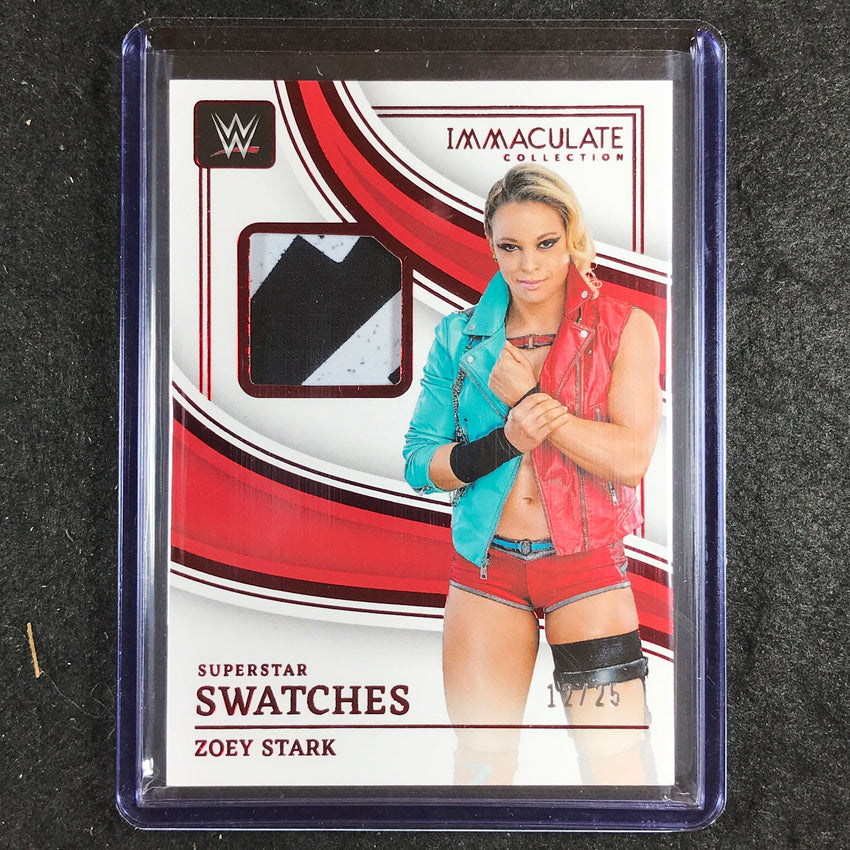 2023 Immaculate WWE ZOEY STARK Superstar Swatches Relic Patch Red 12/25