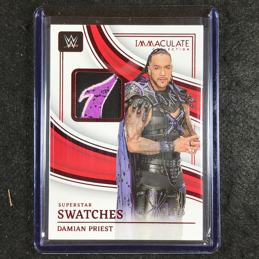 2023 Immaculate WWE DAMIAN PRIEST Superstar Swatches Relic Patch Red 1/25