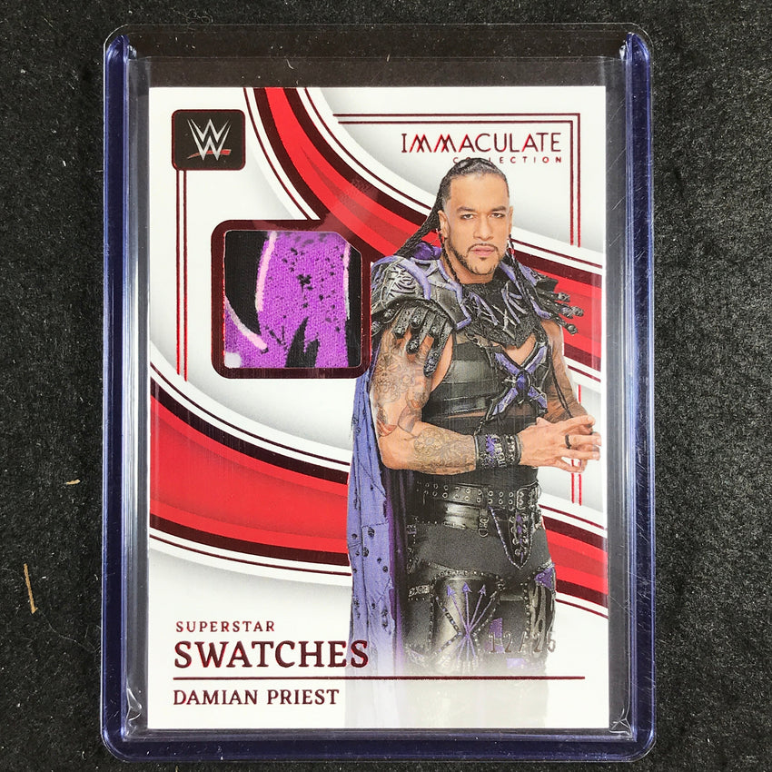 2023 Immaculate WWE DAMIAN PRIEST Superstar Swatches Relic Patch Red 12/25