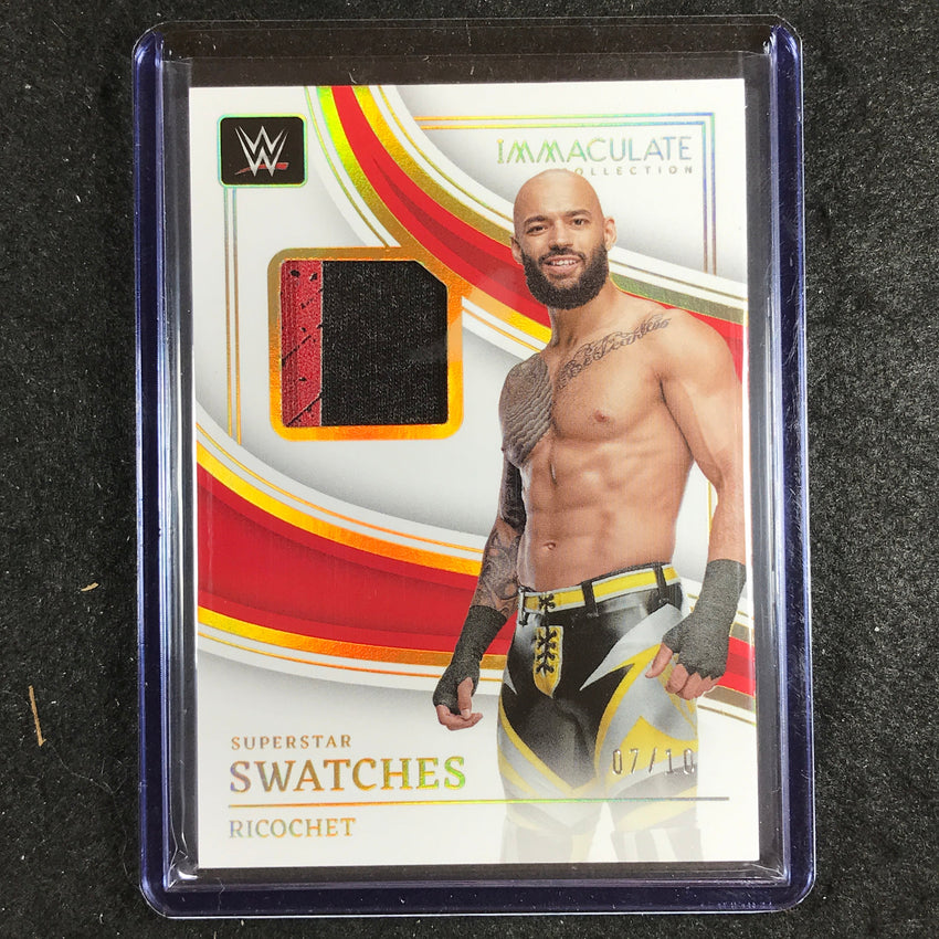 2023 Immaculate WWE RICOCHET Superstar Swatches Relic Patch Gold 7/10