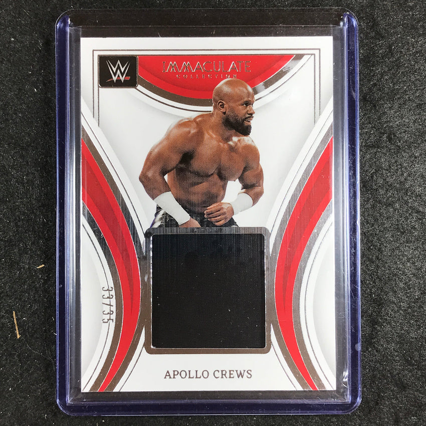 2023 Immaculate WWE APOLLO CREWS Remarkable Memorabilia Relic Base 33/35