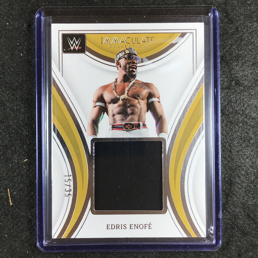 2023 Immaculate WWE EDRIS ENOFE Remarkable Memorabilia Relic Base 15/35