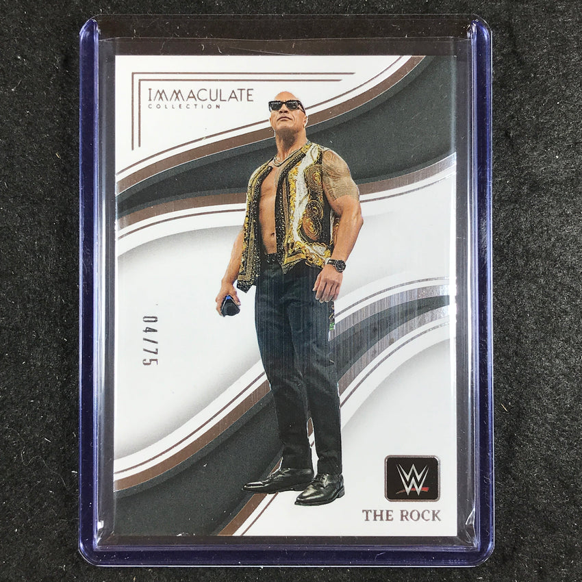 2023 Immaculate WWE THE ROCK Base 4/75 #33