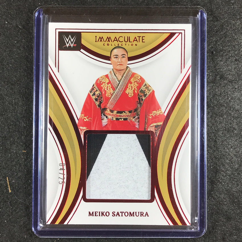 2023 Immaculate WWE MEIKO SATOMURA Remarkable Memorabilia Relic Patch Red 4/25