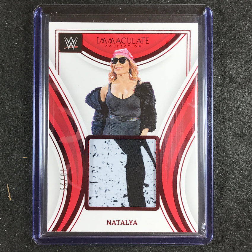 2023 Immaculate WWE NATALYA Remarkable Memorabilia Relic Patch Red 18/25