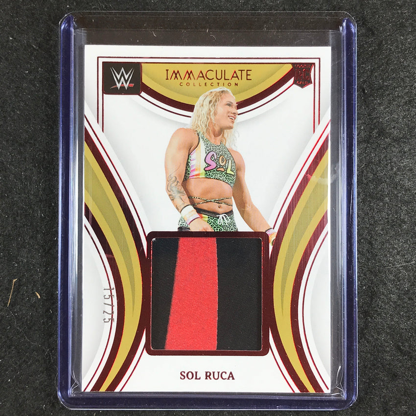 2023 Immaculate WWE SOL RUCA Remarkable Memorabilia Rookie Relic Patch Red 15/25