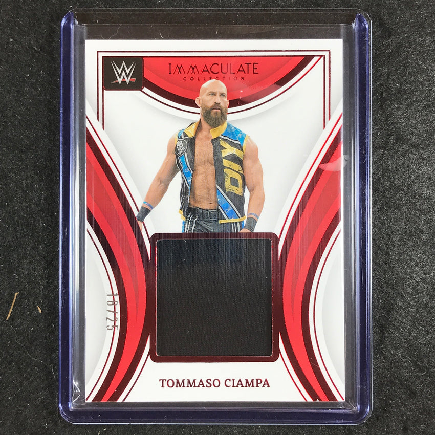 2023 Immaculate WWE TOMMASO CIAMPA Remarkable Memorabilia Relic Patch Red 18/25