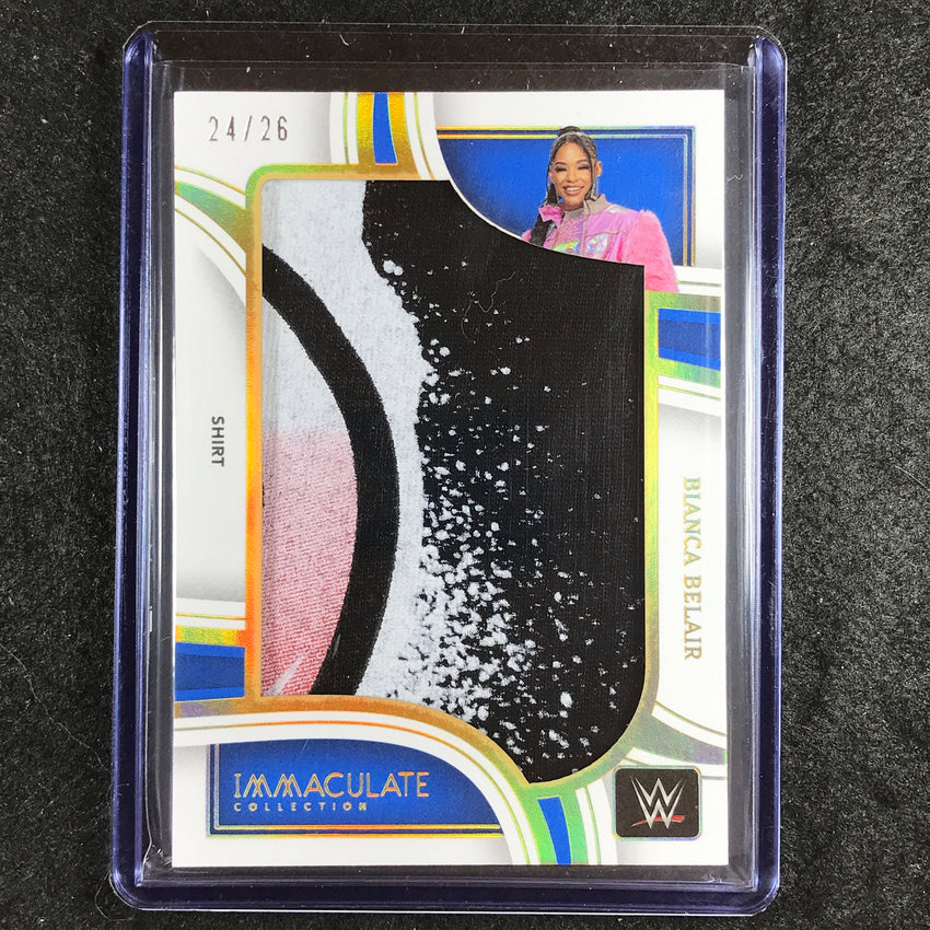 2023 Immaculate WWE BIANCA BELAIR Jumbo Memorabilia Shirt Relic 24/26