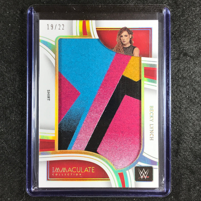 2023 Immaculate WWE BECKY LYNCH Jumbo Memorabilia Shirt Relic 19/22